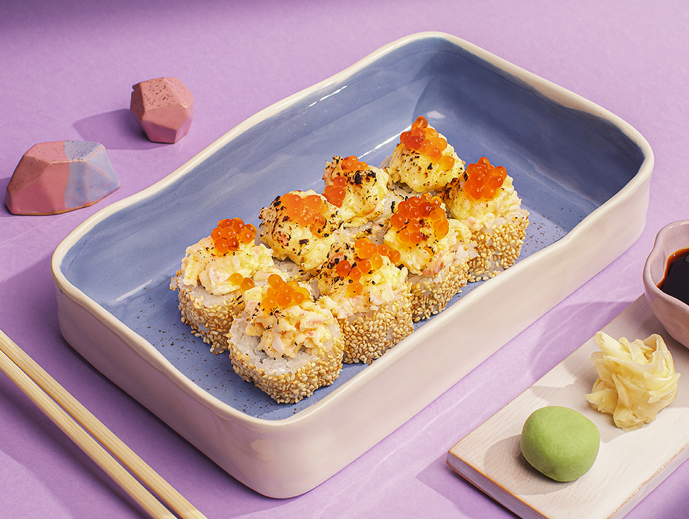 Seared crab roll