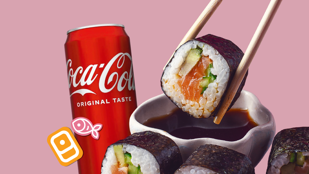 Shake Futo roll+Coca-cola