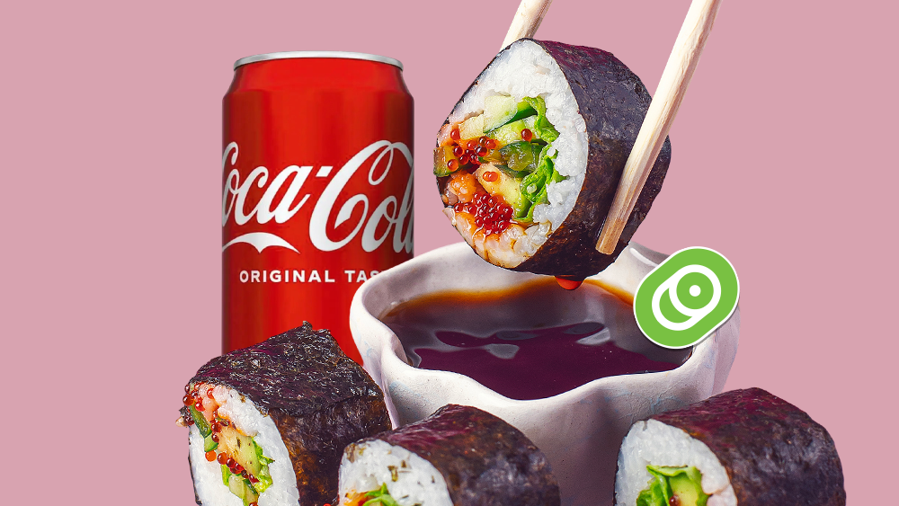 Veggie Futo roll + Coca-cola