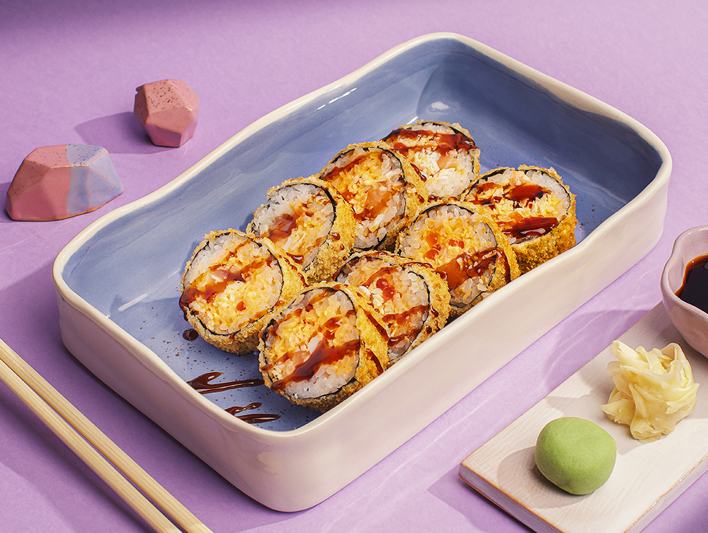 Fried salmon roll